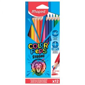 Ξυλομπογιές Maped color peps strong Σέτ 12 Χρώματα 862712
