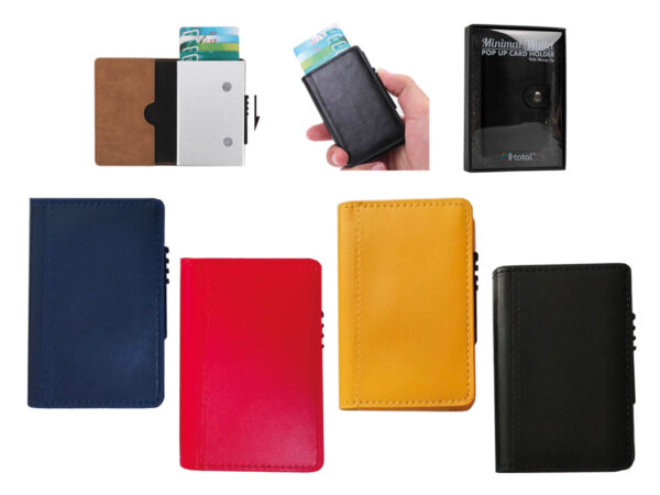 minimal wallet ΚΑΡΤΟΘΗΚΗ i-TOTAL CM3295 ECOLEATHER ALUMINUM MINIMAL