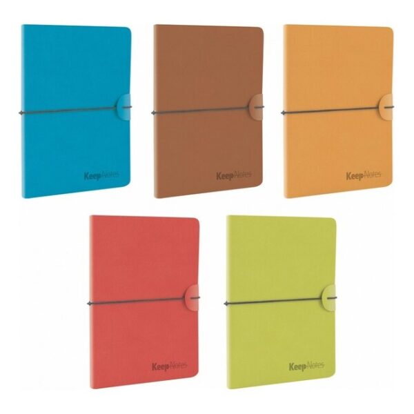 oie_CBBHJWQpgp3z KEEPNOTES βιβλιοδετημένο τετράδιο με λάστιχο 13χ21 ΚΟΚΚΙΝΟ