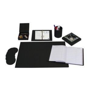 Σέτ γραφείου - Δερματίνη 7 τεμαχίων Μαύρο