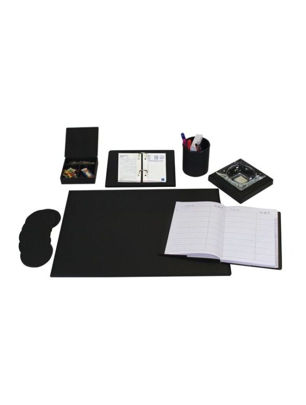 Σέτ γραφείου - Δερματίνη 7 τεμαχίων Μαύρο