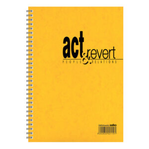 Τετράδιο σπιράλ ACT & REVERT 10χ14 160σελ κίτρινο