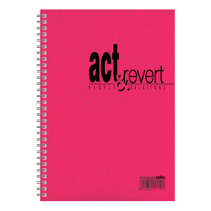 Τετράδιο σπιράλ ACT & REVERT 10Χ14 160σελ κόκκινο
