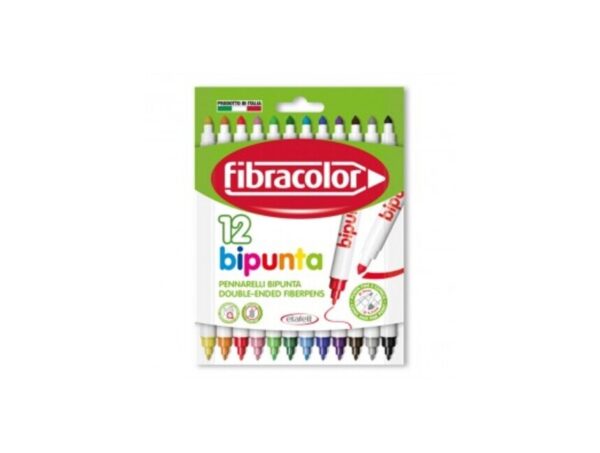 bipunta 12 Μαρκαδόροι Bipunta 12 Χρωμάτων Fibracolor