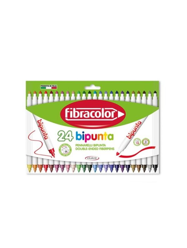 bipunta 24 Μαρκαδόροι Bipunta 24 Χρωμάτων Fibracolor