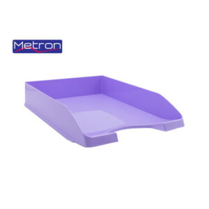 Metron  Δίσκος γραφείου πλαστικός Παστέλ Λιλά