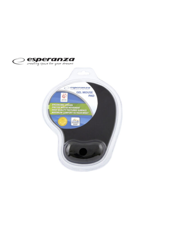 Esperanza mouse pad Gel μαύρο
