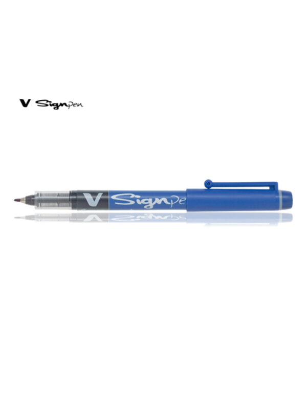 oie_OryCFneKn3XJ Pilot Στυλό μαρκαδόρος V-signpen 0.6 μπλέ