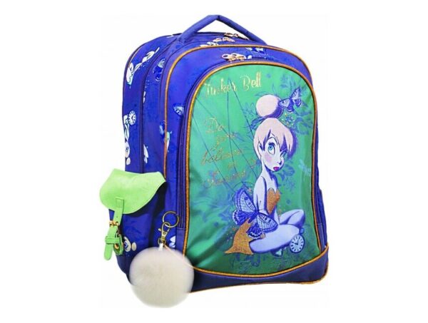 oie_UqvYXdWmxdrk GIM Τσάντα Πλάτης Δημοτικού Οβάλ Tinkerbell Glitter 331-82031