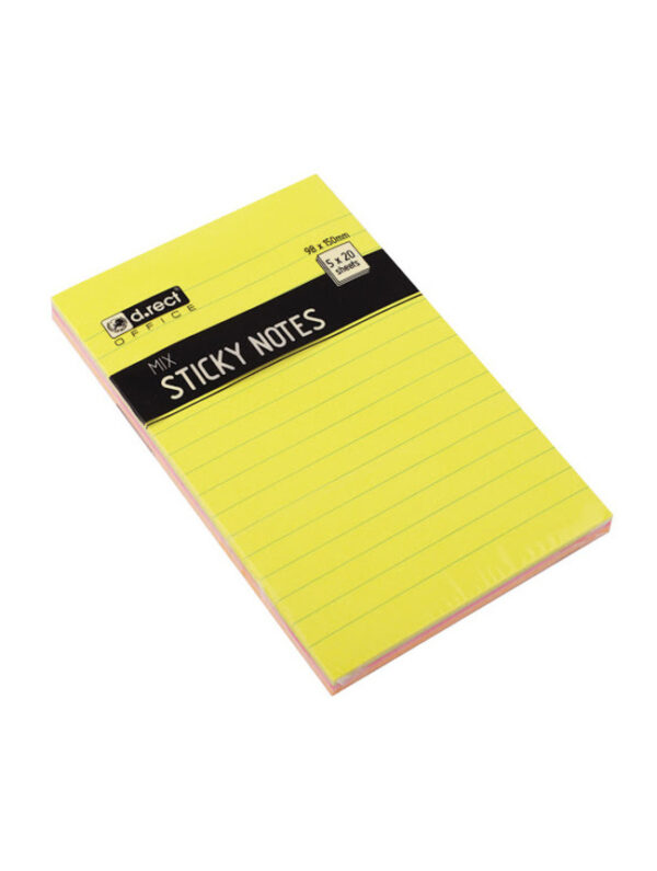 oie_YYbfA1Y2F6Bh Χαρτάκια σημειώσεων ριγέ αυτοκόλλητα νέον 98χ150 100φ