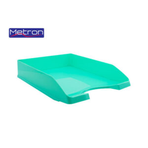 Metron  Δίσκος γραφείου πλαστικός Παστέλ τιρκουάζ