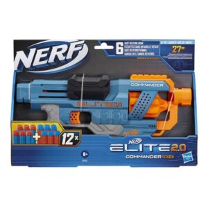 Hasbro Nerf Elite 2.0 Commander Rd-6 Blaster, 12 Official Nerf Darts E9485