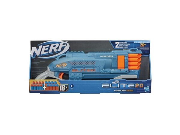 Hasbro Nerf Elite 2.0 Warden Db-8 Εκτοξευτής Με 16 Βελάκια E9959