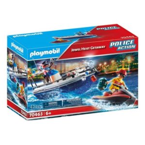 Playmobil Police Action Αστυνομικό Ταχύπλοο Και Ληστής Με Jet Ski 70463
