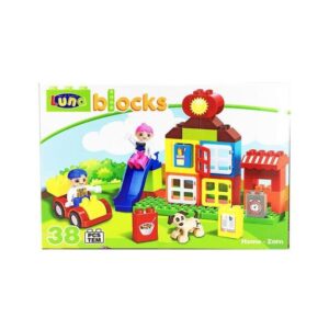 Τουβλάκια Σπιτάκι Luna Toys, 38 Τμχ., 30,5x8x21 εκ. 658254