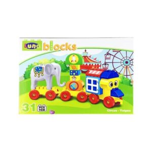 Τουβλάκια Τρενάκι Ελεφαντάκι Luna Toys, 31 Τμχ., 30,5x21x8 εκ. 658263