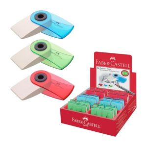 Faber-Castell Γόμα Mini Sleeve Ημιδιάφανη (Διάφορα Χρώματα) 182412