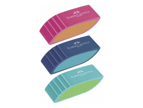 ΔΙΧΡΩΜΗ ΓΟΜΑ FABER-CASTELL,ΣΕ 3 ΜΟΝΤΕΡΝΑ ΧΡΩΜΑΤΑ 183049
