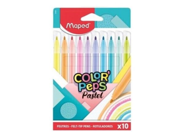 Μαρκαδόροι Maped Color'Peps Pastel (10 Τεμάχια)845469
