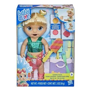 Κούκλα Hasbro Baby Alive Sunshine Snacks με Ξανθά Μαλλιά-F1680