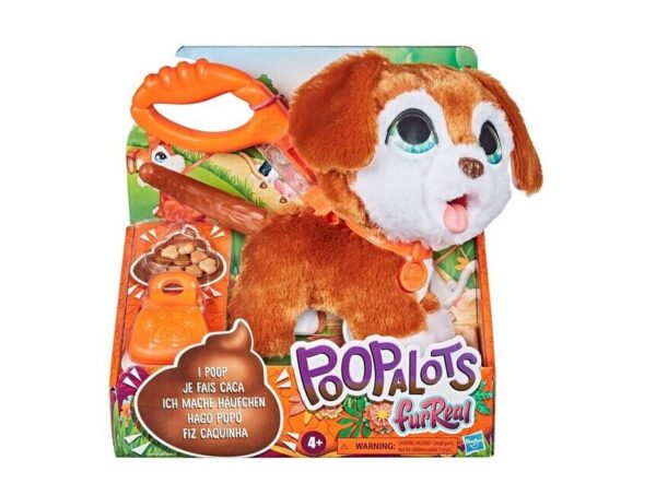Σκύλακι Hasbro Furreal Poopalots Big Wags-Καφέ E8898 / E8945