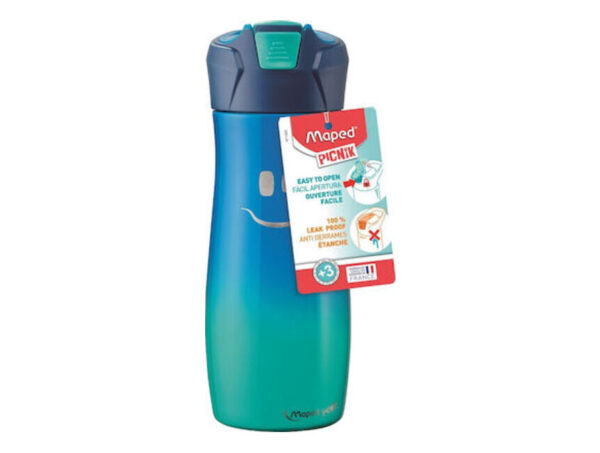 oie_UnMDPuoaiwEK Παγούρι 580ml Maped Picnik Concept Ανοξείδωτο Μπλε - 871303
