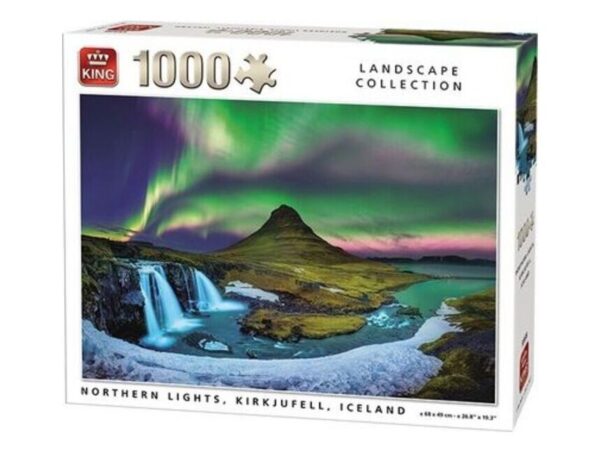 oie_CguStu5sBg6e Παζλ King International Landscape Collection - Northern Lights Iceland 1000pcs (55938)