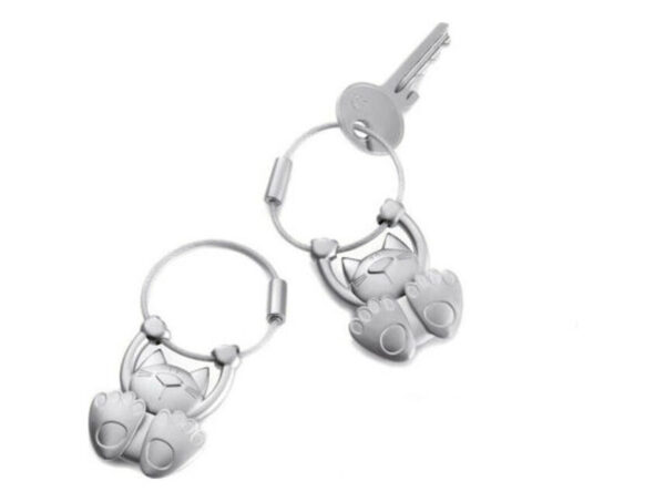 oie_d4G3j3yRYlGF TROIKA Μπρελόκ Tabby Cat Keyring - KR10-20/MA