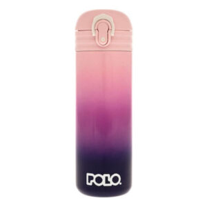 Παγούρι Θερμός 500 ml Ανοξείδωτο Junior Ροζ- Μωβ Polo (9-49-003-8096)