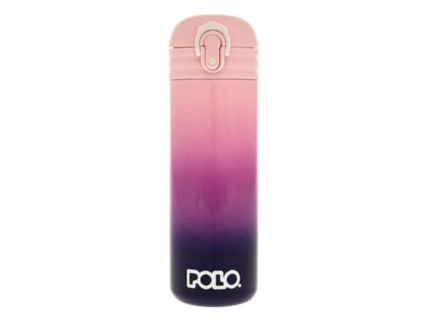 oie_mCACcdVXCc8T Παγούρι Θερμός 500 ml Ανοξείδωτο Junior Ροζ- Μωβ Polo (9-49-003-8096)