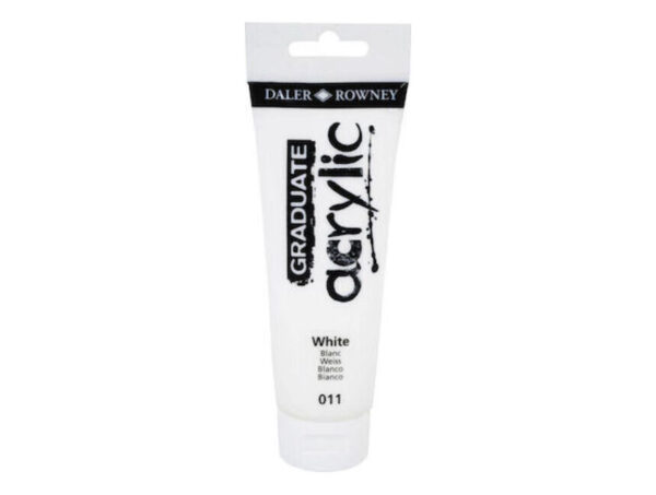 oie_kMTtYDgdBSas Ακρυλικά χρώματα Daler Rowney Graduate Acrylic 120ml Titanium White 011