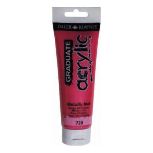 Ακρυλικά Χρώματα Daler Rowney Graduate Acrylic 120ml Metallic Red 723