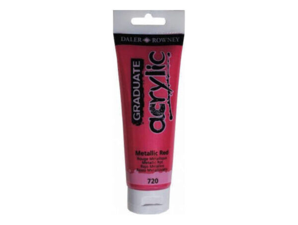 oie_tRgmISNYryrF Ακρυλικά Χρώματα Daler Rowney Graduate Acrylic 120ml Metallic Red 723