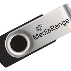 MediaRange USB 2.0 Flash Drive 64GB (Black/Silver) (MR912)