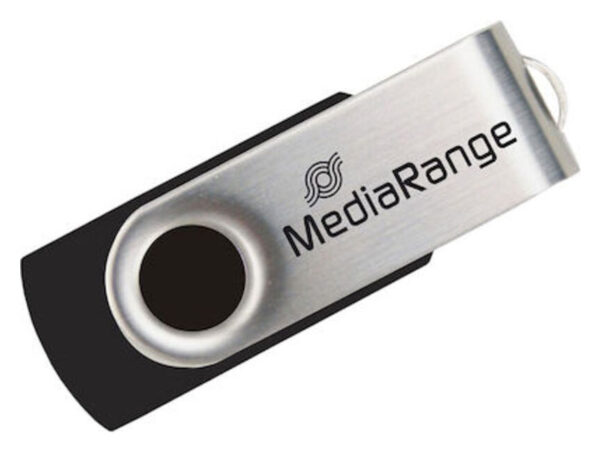 MediaRange USB 2.0 Flash Drive 64GB (Black/Silver) (MR912)