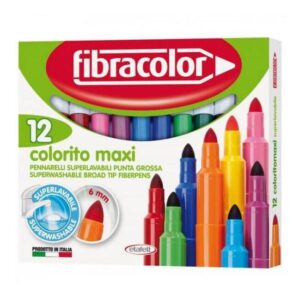 Μαρκαδόροι Fibracolor colorito maxi 12