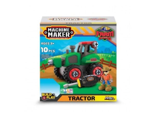 Nikko Κατασκευή Παιχνίδι Σετ Φάρμας Τρακτέρ  για 1.5+ Ετών / 40071
