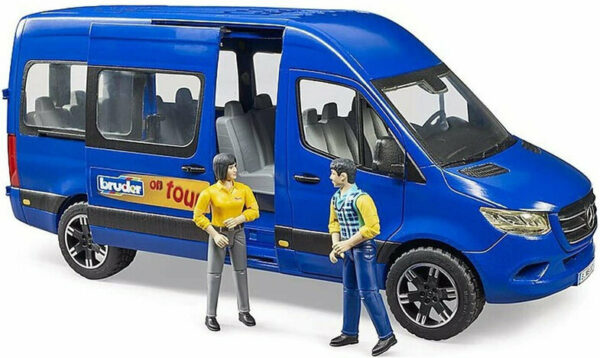 oie_3020367A6v1EOR1 Bruder Φορτηγάκι Mercedes Benz Sprinter Επιβατικό Με Οδηγό Και Επιβάτη - 02670