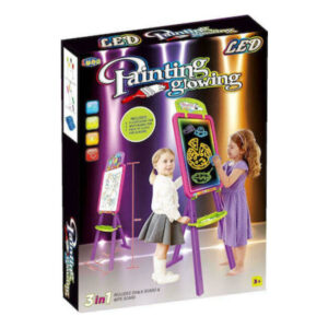 Luna Πίνακας Διπλής Όψης LED Ροζ (painting glowing)- 0621918