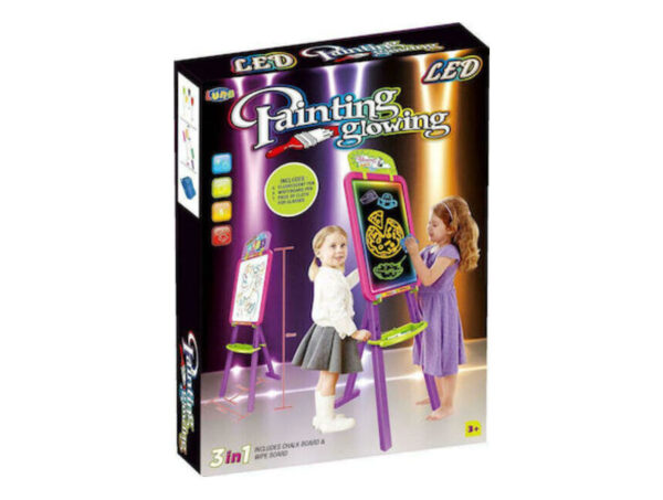 oie_7UgSFxoO0WQt Luna Πίνακας Διπλής Όψης LED Ροζ (painting glowing)- 0621918