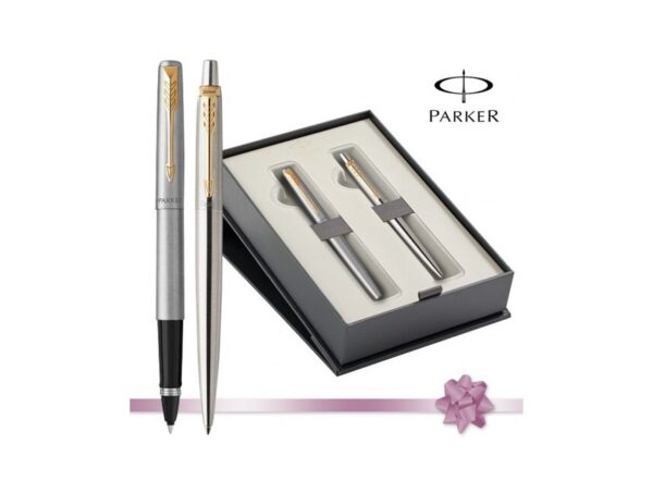 Σέτ Κασετίνα Δώρου Parker Jotter cr stainless steel GT Στυλό και Roller Ball 1171.1224.09