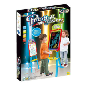 Luna Toys - Πίνακας Ζωγραφικής Διπλής Όψεως Led Μπλε - 621919