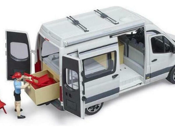 Bruder Φορτηγάκι Mercedes Spinter Camper Με Οδηγό - 02672