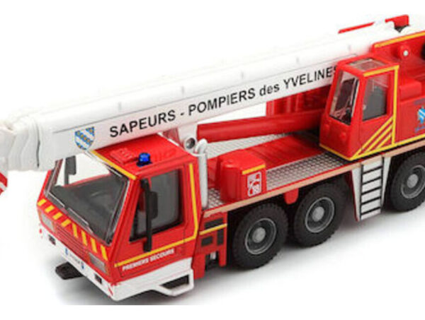 oie_bpUbQY9oTMLa BURAGO – ΑΥΤΟΚΙΝΗΤΟ ΜΕΤΑΛΛΙΚΟ EMERGENCY FORCE CRANE 1/50  (18-32010)