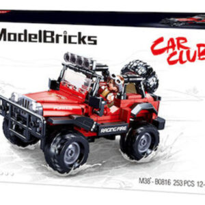 SLUBAN τουβλάκια MODEL BRICKS B0816 RED JEEP OFF-ROAD (253 pics)