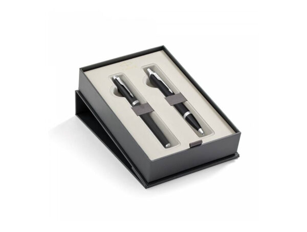 oie_wakxKYZZTfRF Σετ Κασετίνα Δώρου Parker IM Essential Matte Black CT Ballpoint & Fountain Pen 1159.5022.11