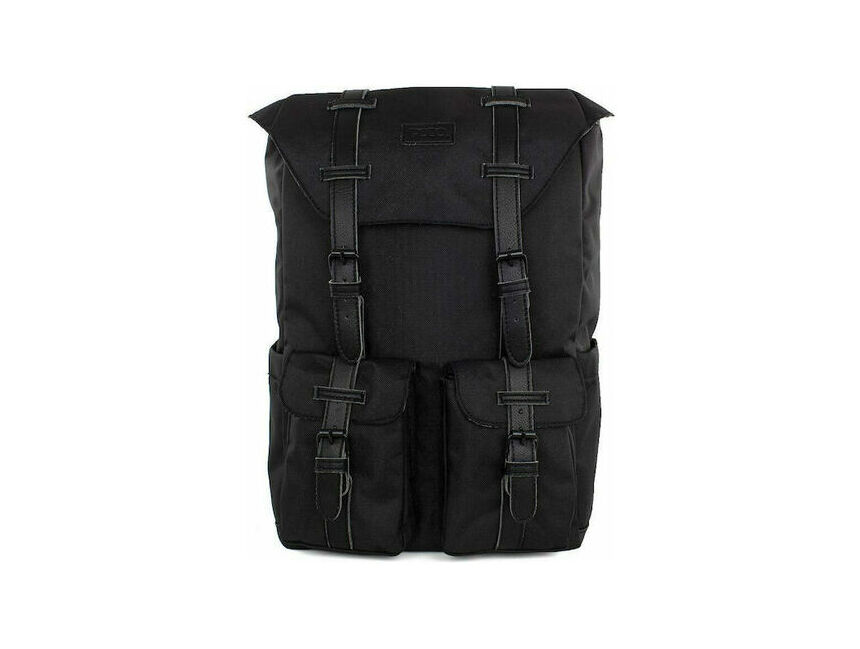 Τσάντα πλάτης POLO Omnia 9-02-022-2000 μαύρη