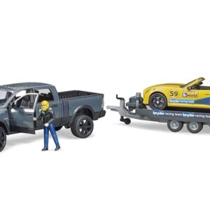 Bruder Σετ Αυτοκινητάκια RAM Power Vagon Roadster Racing Team (02504)