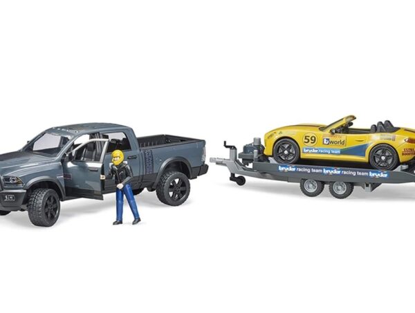 Bruder Σετ Αυτοκινητάκια RAM Power Vagon Roadster Racing Team (02504)
